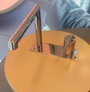 Gessi Ingranaggio Waschtischarmatur 63515 Warm Bronze Gebürstet PVD m. separaten Auslauf, Höhe 162mm; 63515726 