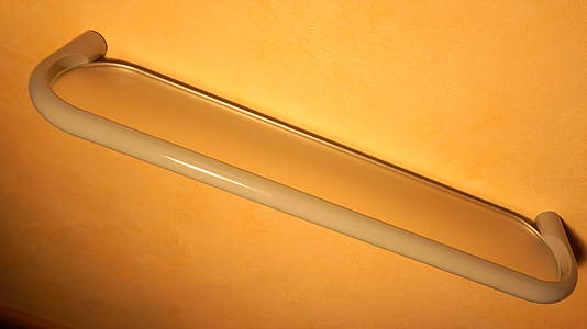 Hewi Serie 477 Ablage 600mm orange mit weißer Glasplatte; 477.03.10005 24 
