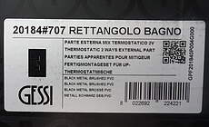 Gessi Rettangolo Fertigmontageset UP-​Thermostat 1-​Weg Metall Schwarz …